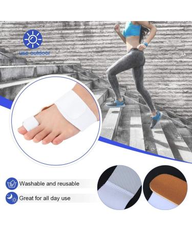 XinMyd Bunion Corrector Orthopedic Toe Separator for Hallux Valgus | 2-Pack Day/Night Use for Women (White) - Buy Online on GoSupps.com