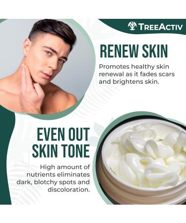TreeActiv Acne Scar Cream - Effective Treatment for Face & Body Scars Stretch Marks 500+ Uses - All Skin Types - Buy Online on GoSupps.com