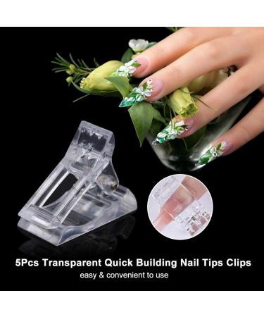  LAURAG LAURAG 5 Pcs Nail Tip Clip Remover Clips Nail Clips Nail Clips Nail Polish Quick Release Clear Gel Nail Extensions UV LED Plastic - Buy Online on GoSupps.com