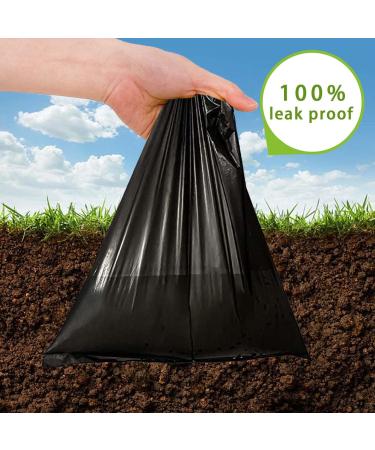600PCS AiTodos Dog Poop Bags - Black Polyethylene Dog Bags (40 Rolls, 15 Bags per Roll) - Portable and Suitable for Leaving the House - 30*21.5 cm - Dog Toilet Bags - Buy Online on GoSupps.com