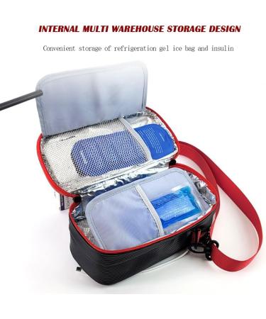 Insulin Cooler Travel Case/Storage Package Large Capacity Storage Diabetic Supplies Organizer for Blood Glucose Monitors or Other Diabetes Care Accessories Without Refrigeration - Buy Online on GoSupps.com