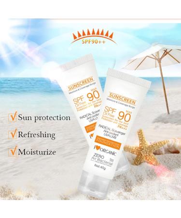 sunscreen lotion spf 90 sun block spf 90 natural face sunscreens oil free sunscreens face and body sunscreens UVA/UVB sunscreen for most types - Buy Online on GoSupps.com