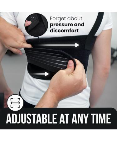 Breathable Adjustable Chest & Rib Brace for Pain Relief | Support for Bruised & Broken Ribs | Unisex Fits Up to 38 Inches - Buy Online on GoSupps.com