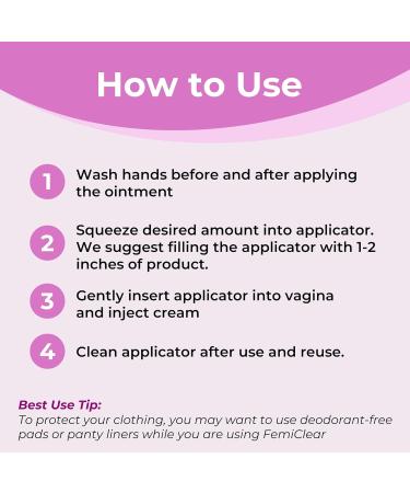 FemiClear BV & Yeast Infection Protection Cream | Natural Homeopathic Feminine Care - Buy Online on GoSupps.com