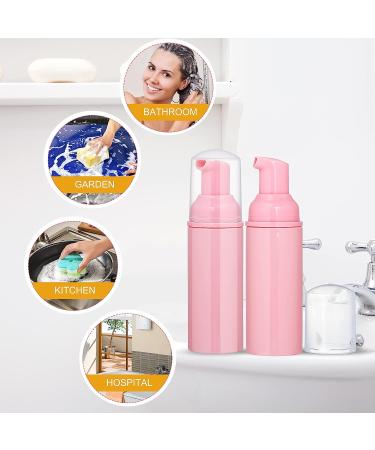 35 pcs 2oz Foam Soap Dispensers - Mini Plastic Travel Bottles with Pump for Hand Sanitizer, Shampoo, Castile Liquid - Pink - Buy Online on GoSupps.com