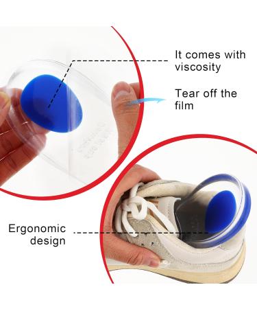 Silicone Heel Cups for Cracked Heels - 4 Pack Comfort Cushions for Plantar Fasciitis & Heel Pain Relief | WLLHYF - Buy Online on GoSupps.com