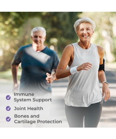 NaturesVits Glucosamine and Chondroitin High Strength Supplement 120 Capsules - with Turmeric Vitamin C Complex and Sulphate - Arthritis and Joint Care for Women and Men - Buy Online on GoSupps.com