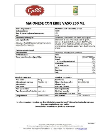 Buy K hne Remoulade Sauce with Herbs 250ml - Authentic Flavor for Gourmet Dishes | International Shipping - Buy Online on GoSupps.com