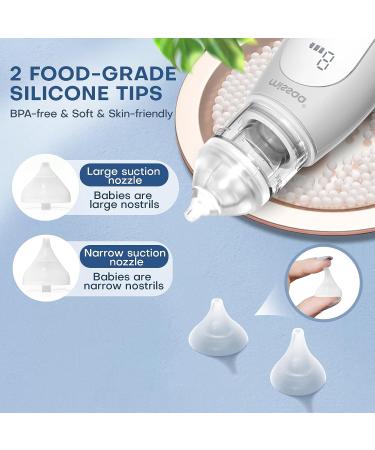 MISSAA Baby Nasal Aspirator - Rechargeable Nose Sucker for Newborns, Infants, and Toddlers - Self-Cleaning, 3 Power Levels, Light & Music Mode - Perfect Gift for Mommy - Buy Online on GoSupps.com