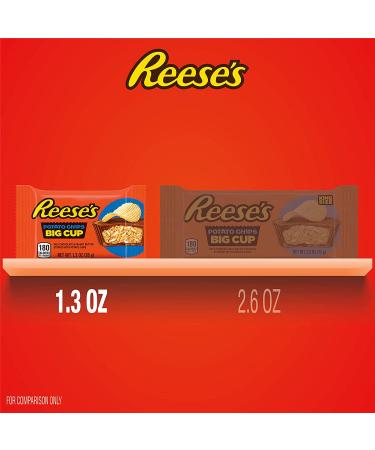 REESE'S Big Cup Milk Chocolate Peanut Butter with Potato Chips - 16 Count, Gluten Free, 1.3oz Packs - Buy Online on GoSupps.com