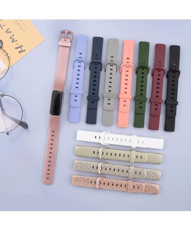Funeng 3 Pack Silicone Bands for Fitbit Luxe - Large Black/Navy Blue/Gray - Sport Replacement Wristbands for Men and Women - Buy Online on GoSupps.com