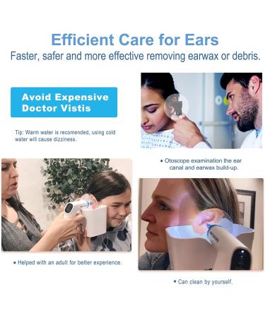 BOCOOLIFE Electric Ear Wax Removal Tool - Safe & Effective Ear Cleaner with 4 Pressure Settings for Adults - Includes Water Temperature Detector - Otoscope & Flushing System for Ear Care - Buy Online on GoSupps.com