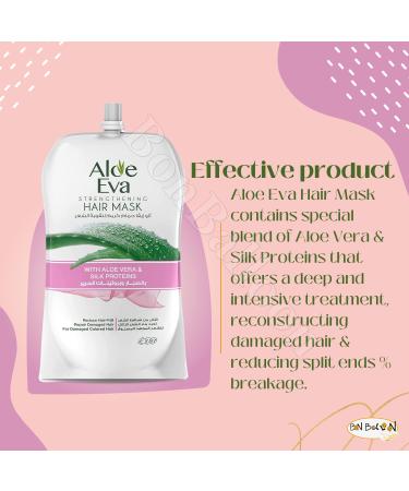 Aloe Eva Hair Mask Pouch - Deep Conditioning & Repair (8.81 oz / 250 gm) - Buy Online on GoSupps.com