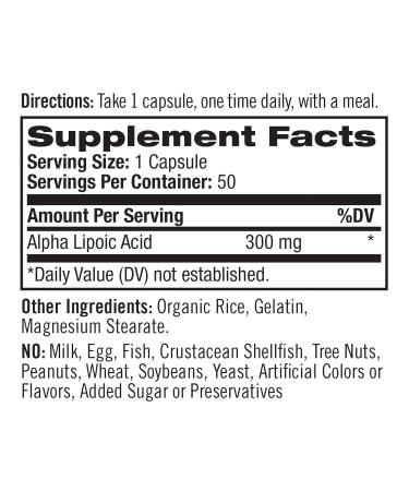 Natrol Alpha-Lipoic Acid 300mg - 50 Capsules - Buy Online on GoSupps.com