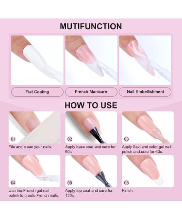 SAVILAND French Gel Nail Polish: 1PC 10ML White Gel Polish Easy French Smile Line in 5s French Tip Nail Tool French Nails U V LED Gel French Tip Nails Art Nail Supplies for Starters Professional Gift - Buy Online on GoSupps.com