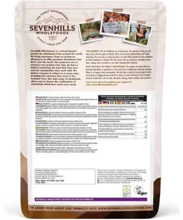 Sevenhills Wholefoods Textured Pea Protein Granules (70%) - Vegan Meat Substitute 200g - Buy Online on GoSupps.com