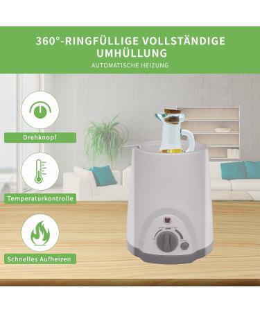 Premium Massage Oil Warmer with Glass Carafe - Quick 5-Minute Heating for Ultimate Relaxation - Buy Online on GoSupps.com