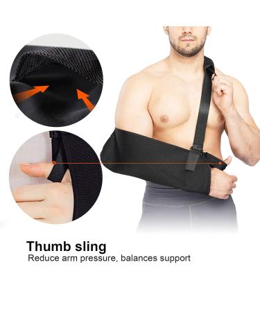 OKJHFD Adjustable Arm Sling for Shoulder Injury Recovery - Breathable Mesh Support for Fractures & Dislocations (L) | International Shipping Available - Buy Online on GoSupps.com
