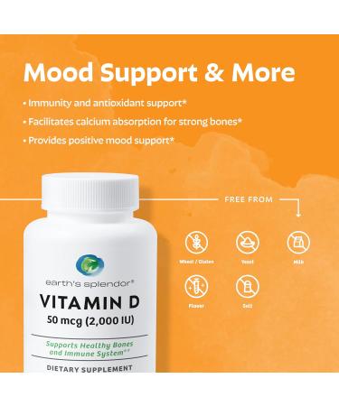 Earth's Splendor Energy + Bone & Immunity Support Energy Supplements: Vitamin B12 & Vitamin D Bundle. IU- Support Gluten Free No Artificial Colors or Flavors Helps Energy Metabolism & Immune Health - Buy Online on GoSupps.com