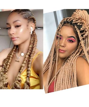 LDMY Synthetic Braiding Hair - 6 Pack Colorful Jumbo 24-inch Extensions for Braids - 100g Each - Buy Online on GoSupps.com