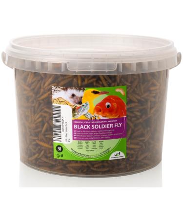 UGF - Hermetia Better than dried mealworms (3 -liter) - 85 times more calcium than living mealworms - BSFL treats for wild birds turtles rats hedgehogs hamsters - soldier larvae dried - Buy Online on GoSupps.com