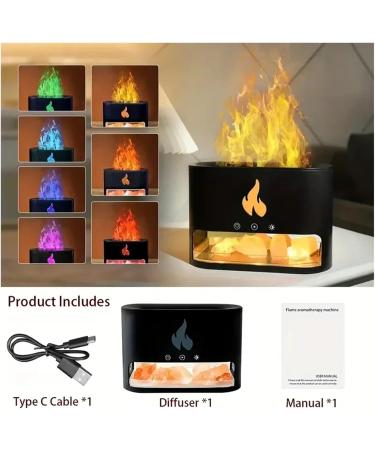 Volcano Diffuser - 250ml Essential Oil & Himalayan Salt Lamp | 7 Colors Timer & Auto-Off | Transform Your Space with Aromatherapy - Buy Online on GoSupps.com
