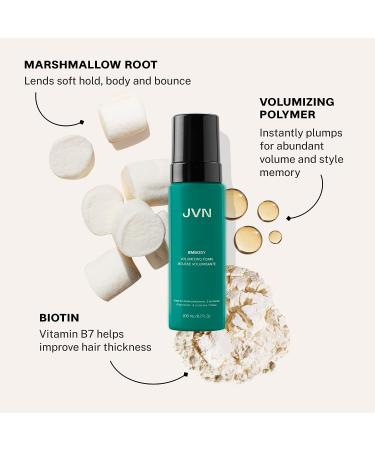 JVN Embody Volumizing Foam 6.7 Fl Oz - Clean, Volume-Boosting Foam for All Hair Types | Adds Fullness, Lasting Hold, Color Safe & Sulfate Free - Buy Online on GoSupps.com