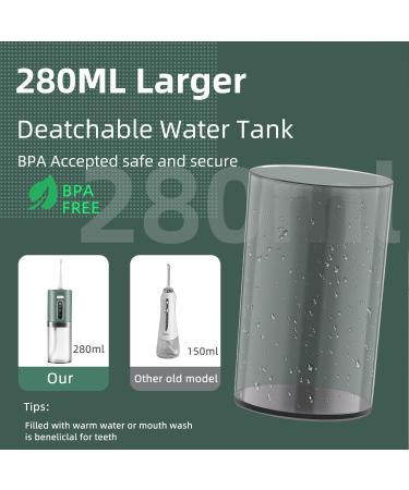 Portable Water Dental Flosser - Intelligent Memory Oral Irrigator | Rechargeable Waterproof Electric Teeth Pick for Home & Travel (White 2 Nozzles - Buy Online on GoSupps.com