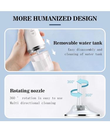 Portable Water Flosser for Teeth - IPX7 Waterproof Rechargeable & Travel-Friendly with 4 Nozzles | Perfect for Home & Travel - Buy Online on GoSupps.com
