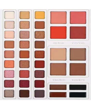 Palette De Fards Paupi res | 52 Couleurs Matte Shimmer et Contour - Kit de Fard Joues et Illuminateur Imperm able - Pour Femmes Usage Quotidien Soir e Performance Sc nique et Soin de la Peau d - Buy Online on GoSupps.com
