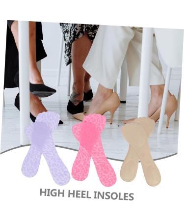 FRCOLOR 3 Pairs Flower Shaped Orthotic Insoles for High Heels - Invisible Cushion & Arch Support - Soft Cotton for Women's Sandals & Shoes - Buy Online on GoSupps.com