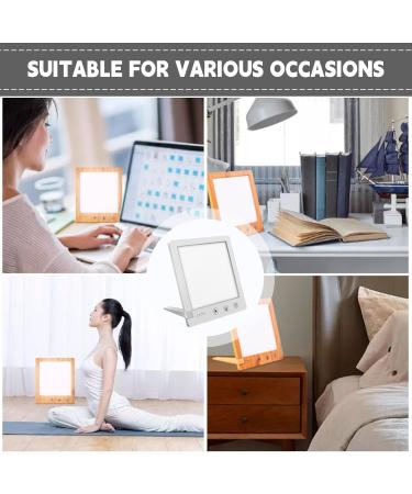 Sunlight Lamp 10000 Lux - 10000 Lux Bright Sunlight Lamps | Foldable Stand Touch Control Home Daylight Lamp with Temperature & Brightness Settings and Timer for Home White - Buy Online on GoSupps.com