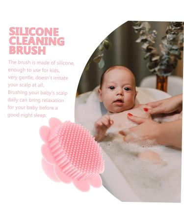 Hemoton Silicone Shampoo Brush Set - Baby Scalp & Body Scrubber for Gentle Bathing - Pink 2 Pack - Buy Online on GoSupps.com