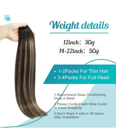 FSHINE Tape-In Extensions 50g Real Hair 20 Pieces 35cm Off Black to Honey Blonde Seamless Remy Hair #1b/27/1b #1b/27/13b - Buy Online on GoSupps.com