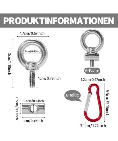 Buy 6-Piece Kederstopper Set - 6mm Keder Track Accessories with Stainless Steel Carabiners & Strips for Awnings Caravans & Campervans Mix Colors - Buy Online on GoSupps.com