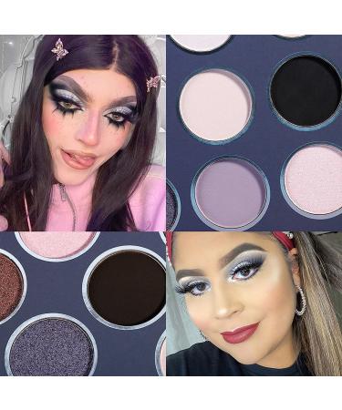 DE'LANCI Smokey Grey & Goth Black Eyeshadow Palette - Pigmented Matte & Shimmer Shades - Long-Lasting Neutral & Dark Makeup Palette - Cruelty Free - Buy Online on GoSupps.com