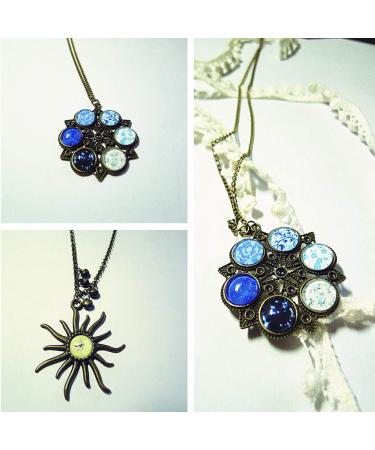 Hautoco 200pcs 12mm Clear Glass Cabochons for DIY Jewelry Making - Round Dome Tiles for Earrings, Necklaces, Pendants, Rings - 0.47 inch - Buy Online on GoSupps.com