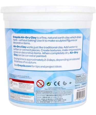 Crayola Air Dry Clay for Kids - Natural White Modeling Clay, 5lb Bucket - Amazon Exclusive - Buy Online on GoSupps.com