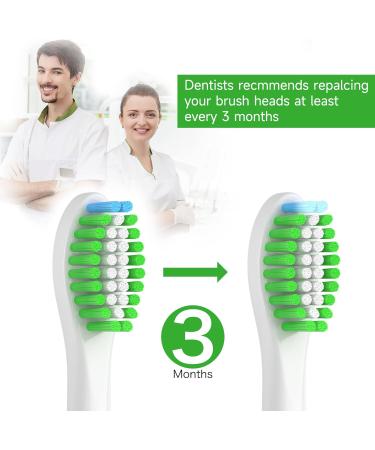 Sulkiwe Sensive Replacement Brushes for Philips Sonicare Electric Toothbrush Compatible with 3100 4500 5100 9000 Models Pack of 8 (White) | International Shipping Available - Buy Online on GoSupps.com