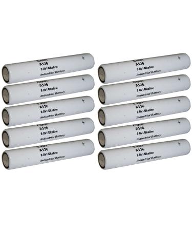 10pc Exell A136 Alkaline 9V Battery 6LR50 EN136A PC136A