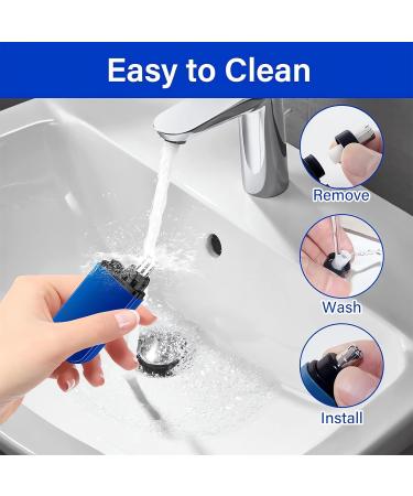 2024 Portable Nose Hair Trimmer - Rechargeable Electric Hair Removal Kit for Men & Women - Ear & Nose Clippers with Eyebrow Razor (Blue - Buy Online on GoSupps.com