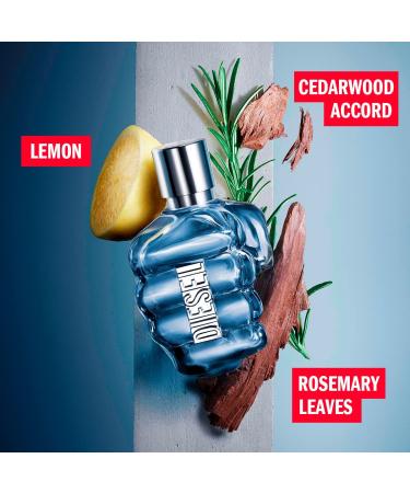 DIESEL Only The Brave Men's Cologne Gift Set - Cedarwood, Lemon & Rosemary - 2pc Set 1.0 fl oz EDT + 1.7 oz Shower Gel - Buy Online on GoSupps.com