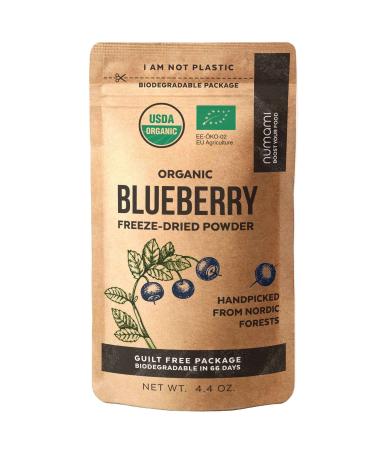 Numami Wild Blueberry Powder Organic, for Smoothies, Baking and Flavoring, Rich in Antioxydants and Vitamin C, Organic Blueberries are Handpicked from Nordic Forests for Freeze Dried Blueberry Powder