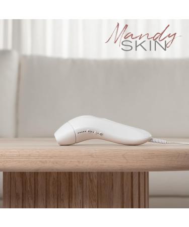 Mandy Skin Laser IPL Hair Removal Device for Permanent Painless Home Salon Quality Skincare | 2 Intensity Modes, 5 Levels, 2 Skin Tone Sensors - White - Buy Online on GoSupps.com