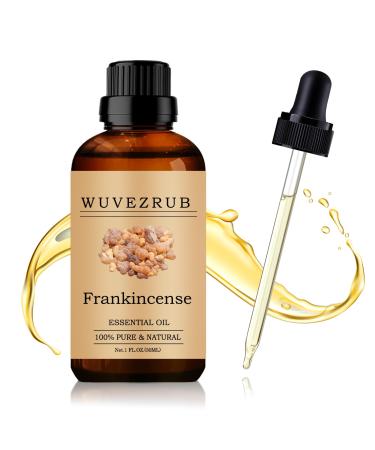 Wuvezrub Frankincense Essential Oil 30ML - 100% Pure and Natural Oils for Aromatherapy Diffuser - 1 Fl Oz/Frankincense