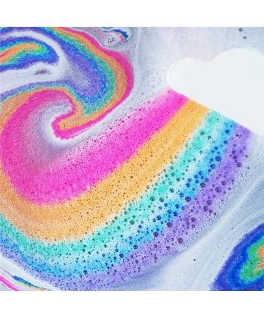 Ztoone Rainbow Cloud Bath Bomb - Vibrant Rainbow Colors for Pool & Whirlpool | Moisturizing Gift for Women & Girlfriends - Buy Online on GoSupps.com