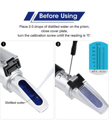 BRIX Refractometer for Brewing | Handheld Hydrometer with ATC | Perfect for Beer & Spices - Shop Internationally - Buy Online on GoSupps.com