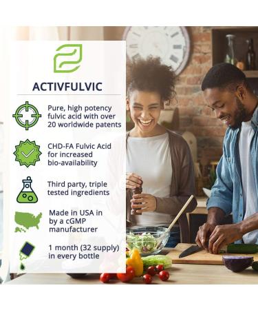 ActivFulvic - 32-Day Fulvic Acid Liquid Supplement for Digestive Health and Nutrient Absorption - Buy Online on GoSupps.com