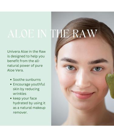 Univera Organic Aloe in the Raw - Gel for Deep Hydration - Soothes Sunburns Ideal for Dry Skin & Cooling After Sun - Natural Moisturizer - 4 fl oz - Buy Online on GoSupps.com