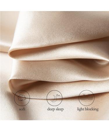 Buy 22mm 100% Mulberry Silk Sleep Eye Mask - Luxurious Black Travel Shade for Men & Women - Buy Online on GoSupps.com